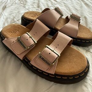 Dr. Martens Powder Pink Buckle Sandals